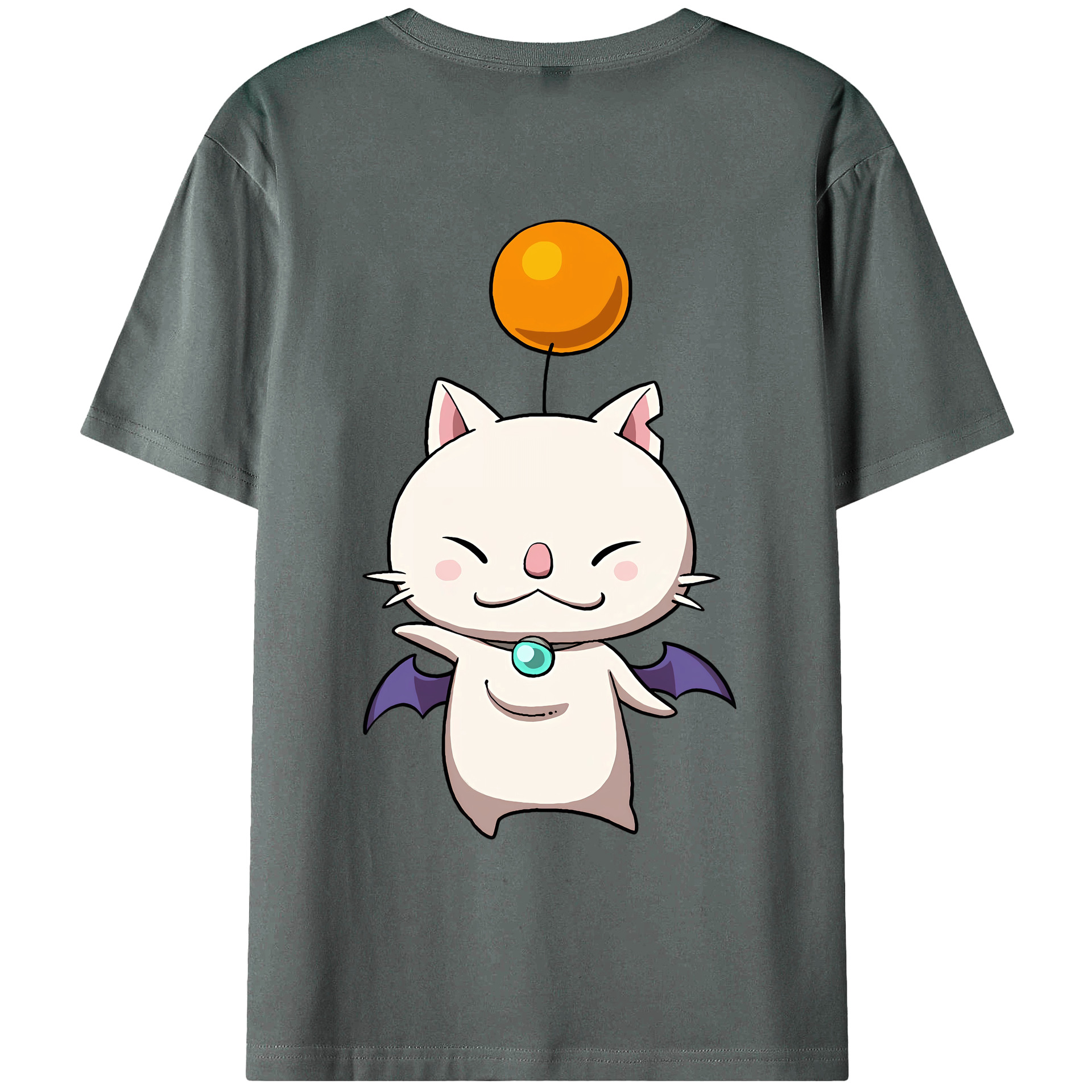 （画像用） 妖怪ウォッチ Yo-kai Watch 綿100％ メンズ半袖Tシャツ（バックプリント） 通気性